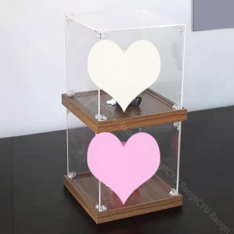 500円OFFクーポン フィギュアケース 卓上 アクリル 横長タイプ 透明収納ケース 木製ベース コレクションケース 展示用 簡単収納 多機能 防汚れ 保護フィルム付き ディスプレイケース 展示台 アクリルケース 組立品 RaogtCYU [2]