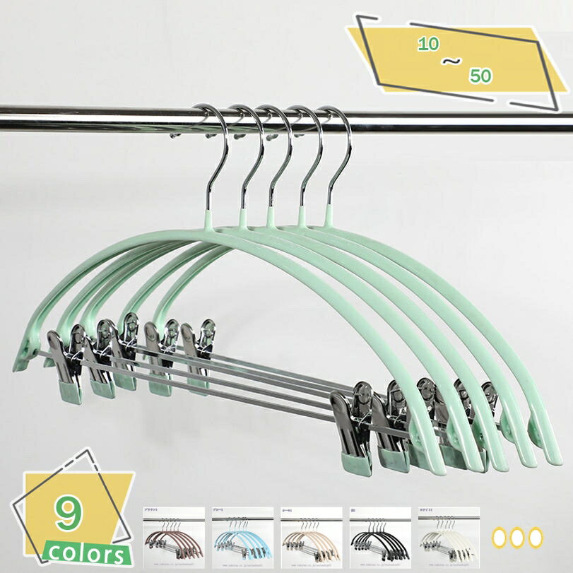 777円OFFクーポン ハンガー すべらない 跡がつかないハンガー 10本 型崩れ防止 かたくずれ防止 はんがー 洗濯ハンガー 省スペース スーツハンガー ブラ...