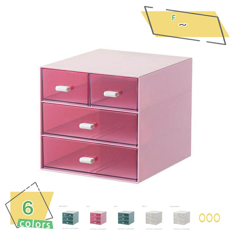 300円OFFクーポン 小物収納 約15.5×17×14.5cm ホームボックス 引き出し プラスチック 小物 収納 ケース 文房具 ボックス 小物入れ 卓上収...