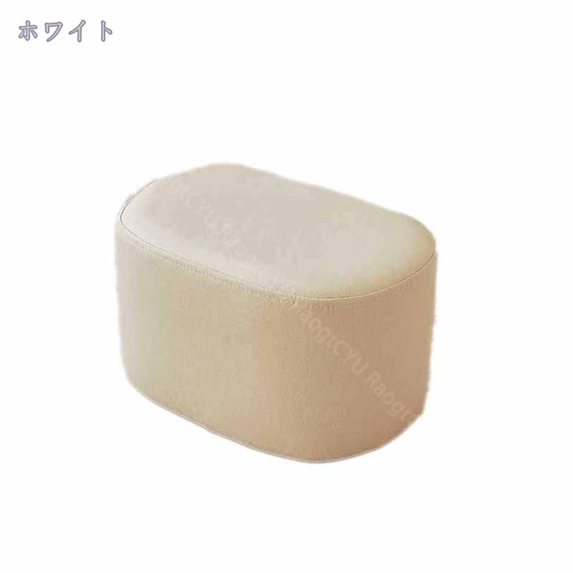 1000円OFFクーポン オットマン 円形 小型 フットレストスツール リビングルームやオフィス用 スモールスツール 木製のスツール PUフェイクレザー 丸形 滑り止め 脚付き コンパクト リビング/玄関/寝室適用 省スペース 頑丈 耐久性 耐荷重 家庭 来客用 RaogtCYU [3]