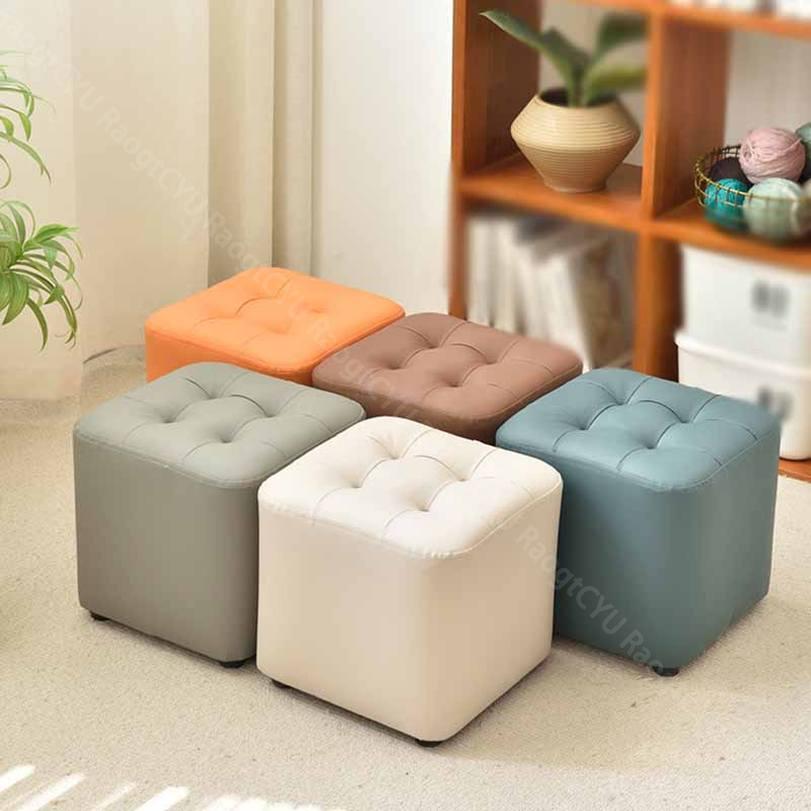 スツール オットマン 脚置き 1人掛け 高反発 ソファチェアー 脚置き 高反発 プチスツール リビング・玄関・寝室適用 椅子 耐荷重 脚付き 滑り止め スクエア スツール 足置き フットスツール ソファスツール 低い腰掛け 滑り止め RaogtCYU [2]