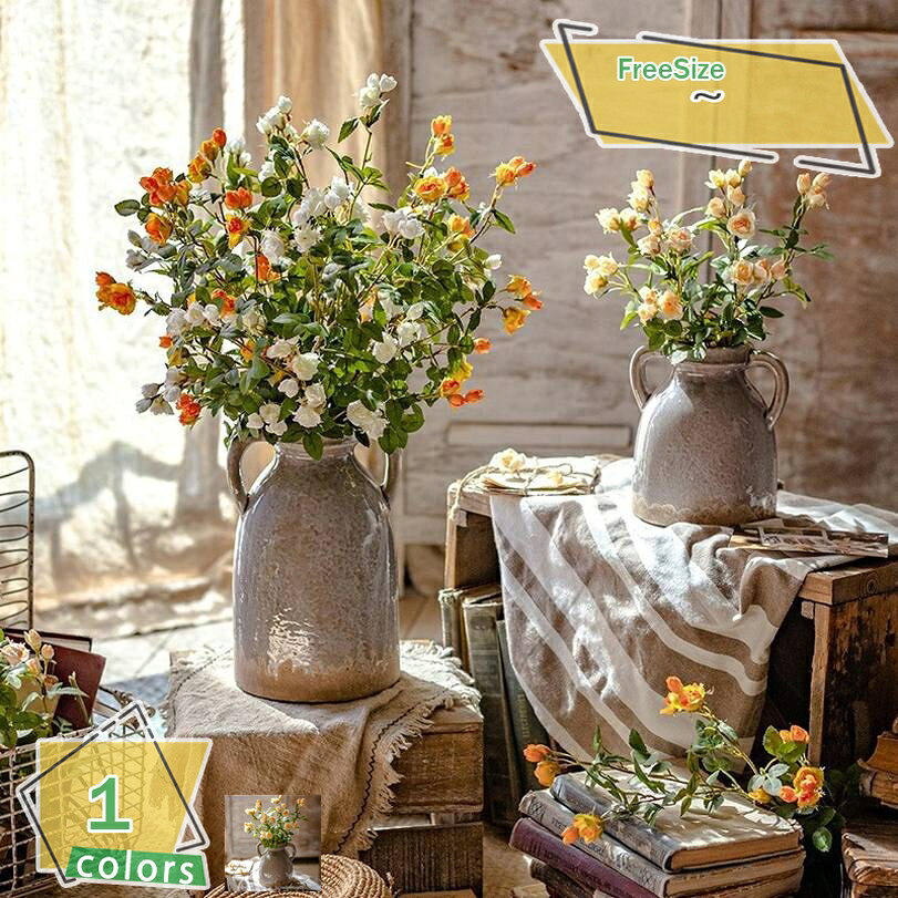 メイン素材：絹花本物そっくりオシャレなフェイク観葉植物は絹布+プラスチックの材質を採用しており、遠くから見れば、生き生きしてる本物の植物に見えます。卓上に一つだけ置いても存在感が抜群です。室内空間の美しさを引き立たせるグリーンやフラワーは、インテリアの仕上げには欠かせないアイテムです。お手入れか簡単で生活の空間に飾ると心を癒しくれます。ご注意：手作業で制作しているため、サイズ、形状、色の濃淡などに個体差があります。造花は梱包の際に、茎や葉を曲げてお入れる場合がございますが、ご了承ください。届きましたら、早めに箱から出して、形を備えてから飾ってください。理想的なギフト、お誕生日、結婚式、パーティー、各種の祝日に友人さんへの贈り物としてベストチョイスです。装飾用造花はお盆にも適しています。シンプルなフェイク観葉植物で、どんな所に置いても適しています。部屋・玄関・リピング・浴室などに飾りできます - 撮影、美術館、オフィス、店舗、部屋、庭園、喫茶店などのディスプレイに最適です。セット内容：造花+花瓶 造花素材：絹布+プラスチック 本物とそっくり！自然な雰囲気が満載！ ★メンテナンス不要のインテリアフラワーです。 ★アートな花と緑で、人にも環境にも優しい快適な空間をプロデュースします。 ★玄関、リビング、ダイニング、店舗用 やディスプレイ用などに雰囲気がいいです。 ★生花と違い、水を入れず、そのまま花瓶に挿して飾ったり、他の造花と組み合わせたり様々な場所に飾ることが可能です。 ★軽量で丈夫な作りですので、安全で長くご使用いただけます。 ★お水を換える手間も枯れることもなく一年中おしゃれでかわいい花を楽しめます。 ★シンプルなデザインなので、お部屋の雰囲気を選ばず、使いやすいフォルムです。どんなインテリアにも馴染みやすいです！ ★母の日や敬老の日、入学、卒業、記念日などのプレゼントにもおすすめです。 ★本棚、居間、洗面所、食卓上、撮影、テレビの横、食器棚、机、台所、窓、玄関、ドア、キッチン等見慣れた空間に彩豊かにして、心を癒させます。 【ご注意】 ●長距離運送なので、押されて変形する可能性がありますが、少し調整したら回復できますので、ご心配しないでくださいませ。 ●お使いのモニターの環境により実物の商品と見た目の色に多少違いがある場合がございます。 キーワード：造花 インテリア 花瓶付き 玄関 花束 フェイクグリーン 人工観葉植物 イベント 飾り ギフト プレゼント お見舞い 北欧 ins風 ブーケ 現代 シンプル 家の装飾 花瓶入り アレンジメント 装飾 ホームテーブル ダイニングルーム おしゃれ DIY 観賞植物 観葉植物 本物にそっくり 美しい お祝い 結婚式 リビング ベランダ 喫茶店 置物 枯れない花 お部屋が明るくなる アートフラワー 卓上 鉢植え オフィス リビングルーム バスルーム装飾 ダイニングテーブル 室内 撮影道具 部屋飾り 美術館 ホーム 庭園誕生日 永遠の花 贈り物 造花芸術 盆栽 玄関置物 写真撮影 誕生日 記念日 装飾花 卒業式 撮影 庭園 キッチン 綺麗 母の日以下の用語は検索目的のためのものであり、製品の説明はありません。造花 仏壇用 ミニサイズ 耐久性 大 菊 花 花瓶 草 小さい 長い 観葉植物 本物 そっくり 卓上 菖蒲 飾り 緑 ひまわり 胡蝶蘭 カスミソウ カーネーション人気の造花 アレンジランキング 薔薇 トイレ 紫陽花 可愛い 安い 春 黒 ピンク 造花 桜 枝 花びら ミニ リアル インテリア 花瓶付き 白 一輪挿し 花のみフラワーアレンジメント ブーケ パーツ 大きい 仏花 プレゼント ギフト 引越し祝い 結婚祝い 退職祝い アートフラワー 華やか グリーン ピンク ホワイトインテリア造花 枯れない花 パープル ブルー リビング 寝室 大人空間 観葉植物 フェミニン ローマンチック パーティー ホーム シルク デコレーション