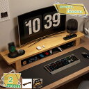 777円OFFクーポン モニタースタンド 木製 オフィス収納 北欧 卓上収納 モニター台 PCモニタースタンド 液晶モニタースタンド ディスプレイスタンド 机上...