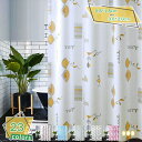 500円OFFクーポン シャワーカーテン 透けない バスカーテン 厚手 防水 防カビ加工 カーテンリング付 180*180cm 白 黒 北欧 柄 カーテン 四角...