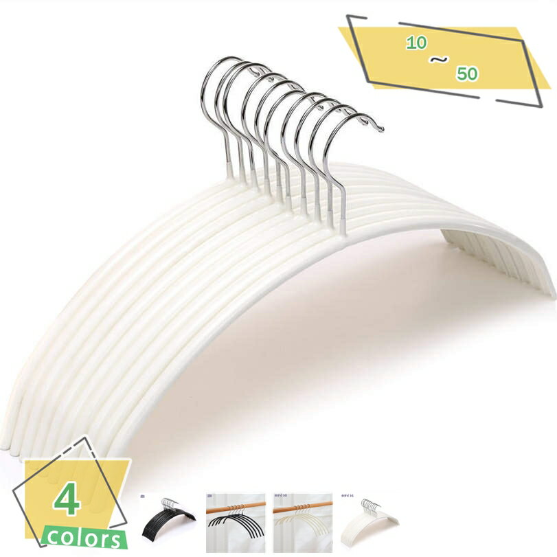 500円OFFクーポン ハンガー ブラック 10本組 スーツハンガー ジャケットハンガー ネクタイハンガー すべらない 滑らないハンガー 洗濯 収納 ハンガー ...