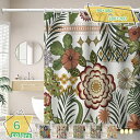 777円OFFクーポン シャワーカーテン150cm丈 180*180 保温 飛沫防止シート バスルーム バスカーテン 植物 ポリエステル繊維 お風呂窓 北欧 猫...