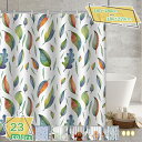 300円OFFクーポン シャワーカーテン150cm丈 180*180 保温 飛沫防止シート バスルーム バスカーテン 植物 ポリエステル繊維 お風呂窓 北欧 猫...