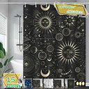 300円OFFクーポン シャワーカーテン 180*180 保温 飛沫防止シート バスルーム バスカーテン お花模様 EVA お風呂窓 北欧 軽量 白 花のカーテ...