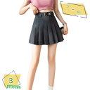 プリーツスカート ミニ ハイウエスト 春夏 制服 ショート丈 無地 着痩せ 縦長効果 スクールユニフォーム かわいい セクシー 女子高生 学生 高見え 美尻 過...