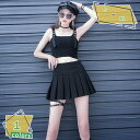 プリーツスカート タックスカート ハイウエストスカート 制服スカート 無地 裏地付き JK カジュアル オフイス 通学 普段着 街着 膝上丈 かわいい きれい ...