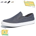 メンズ デッキシューズ かかとが踏め スニーカー スリッポン ローファー 通気性 おしゃれ キャンバス コンフォート スタイリッシュ コーデ フラット ウォーキ...