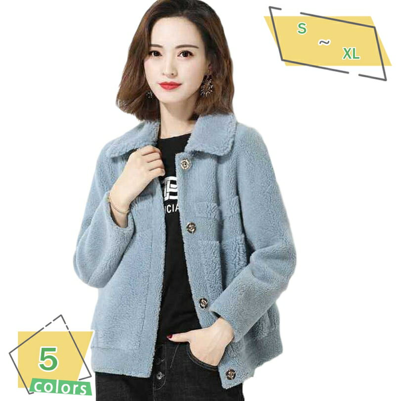 ボアジャケット レディース ボアブルゾン フリースジャケット コート もこもこ ボアコート 厚手 防寒 暖かい ゆったり 可愛い カジュアル 女性 ファッション おしゃれ アウトドア 秋冬 ショート丈 通勤 通学 学生 韓国風 アウター RaogtCYU