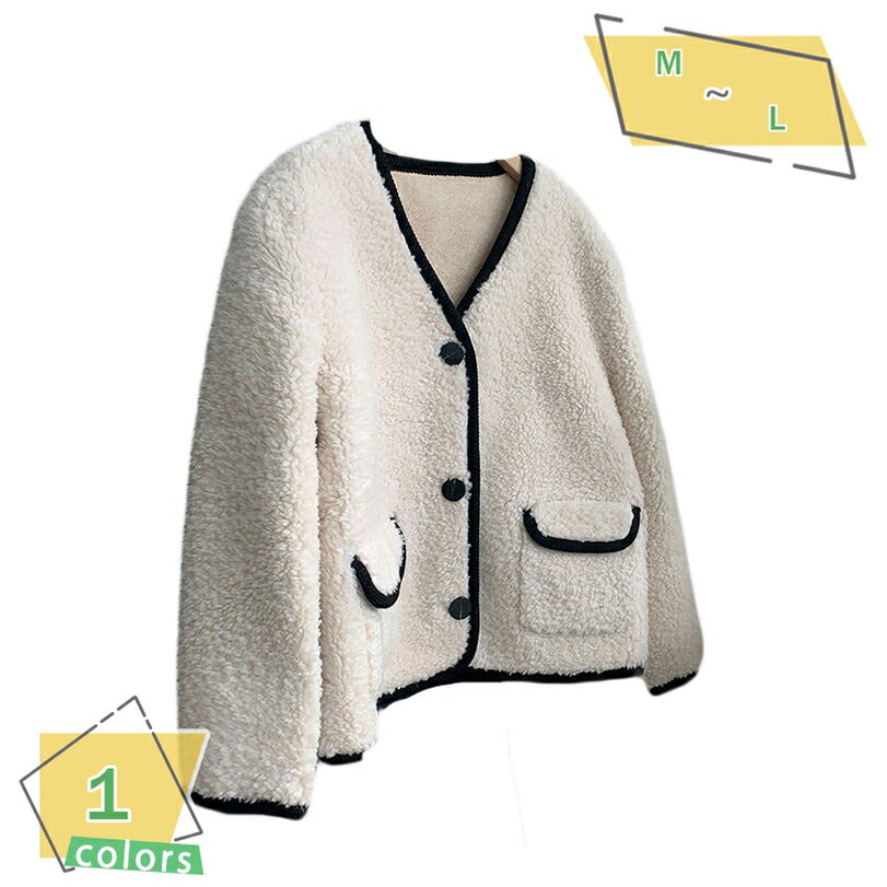 コート レディース ボア ジャケット ゆったり ブルゾン 厚手 ラウンドネック 大きいポケット 可愛い 暖か おしゃれ 体型カバー 保温 アウター 丸襟 ノーカラー 通勤 お出かけ 防寒対策 冬 韓国 アウトドア 暖かい フリース ボアブルゾン RaogtCYU