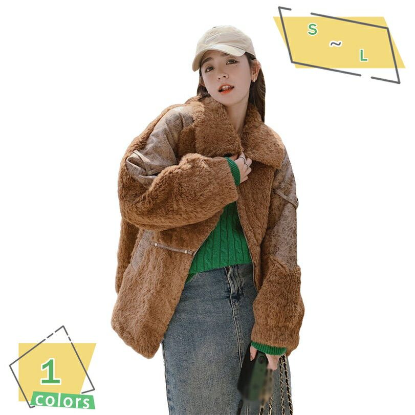 レディース ボアブルゾン ボアジャケット アウター 秋冬 パーカー 純色 無地 スタンドブルゾン 青 襟付き 着痩せ フリースジャケット フェイクファー 防寒着 あったか 通学 通勤 デート韓国風 可愛い エレガント ボアコート RaogtCYU