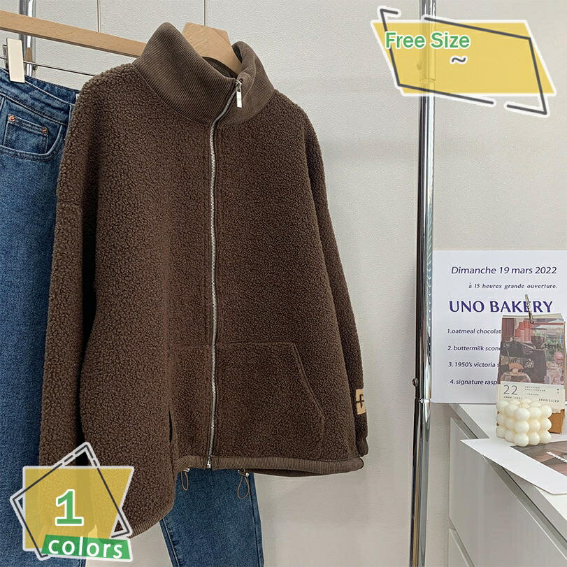 ボアコート レディース ボアジャケット カジュアル 長袖 フリースジャケット もこもこ 保温防寒 体型カバー 厚手 暖かい 可愛い 韓国風 女性用 ファッション アウトドア ジャケット ボアブルゾン ふわふわ コート 秋冬 通勤 通学 RaogtCYU