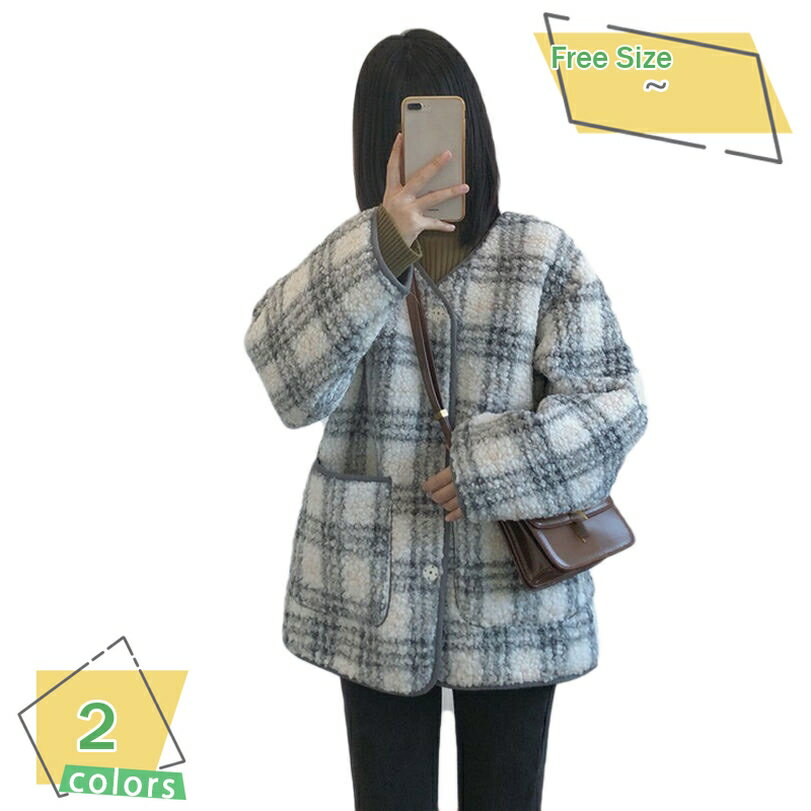 レディース ボア ブルゾン ジャケット 秋冬 アウターコート もこもこ 防寒コート 冬 ゆったり アウトドア 暖かい フリース ポケット あったか ショート丈 厚手 アウター コート カジュアル ゆったり フリースジャケット 韓国 秋 冬 RaogtCYU