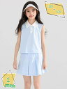 スポーツウェア キッズ 吸汗速乾 子供服 セットアップ 夏 スカートセット 女の子 おしゃれ ガールズ ノースリーブtシャツ スカート 2点セット ジュニア カ...