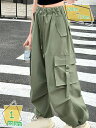 1600円OFFクーポン カーゴパンツ ヒップホップ ファッション ヒップホップ ズボン ダンス ワイドパンツ キッズダンス衣装 緑 長ズボン RaogtCYU