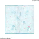 【ランチクロス】ムーミンリバーシブルランチクロス 雨ストライプ 【 MOOMIN ダブルガーゼ MOOMIN 傘 総柄 ブルー お弁当包 ナフキン 48cm角 ...