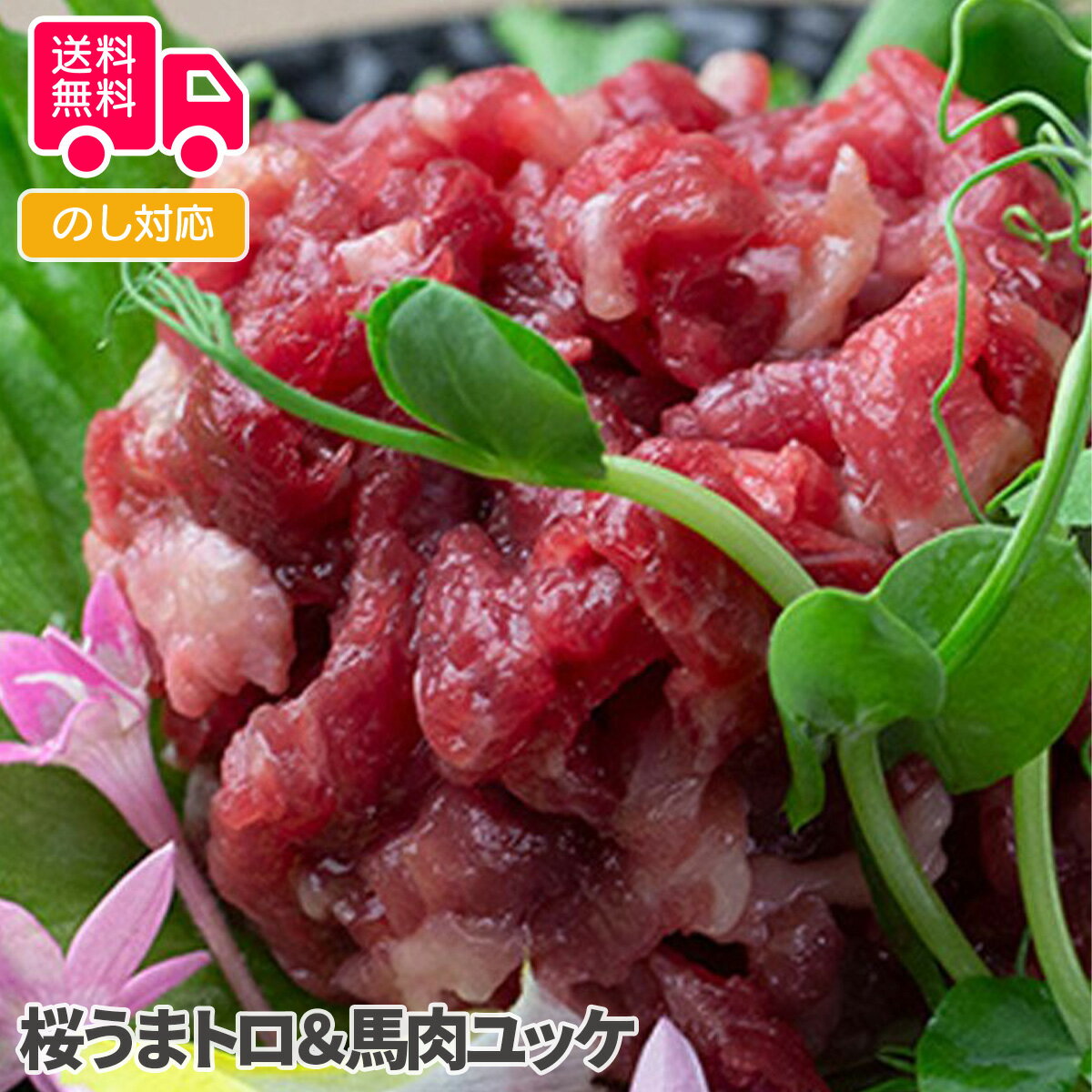 桜うまトロ＆馬肉ユッケ【送料無料（代引不可）】