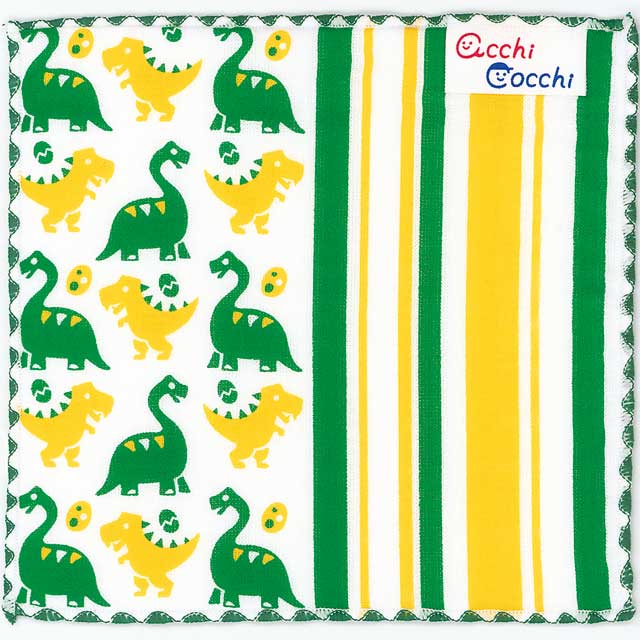 【送料無料】子供ハンカチ あっちこっち acchi cocchi 恐竜
