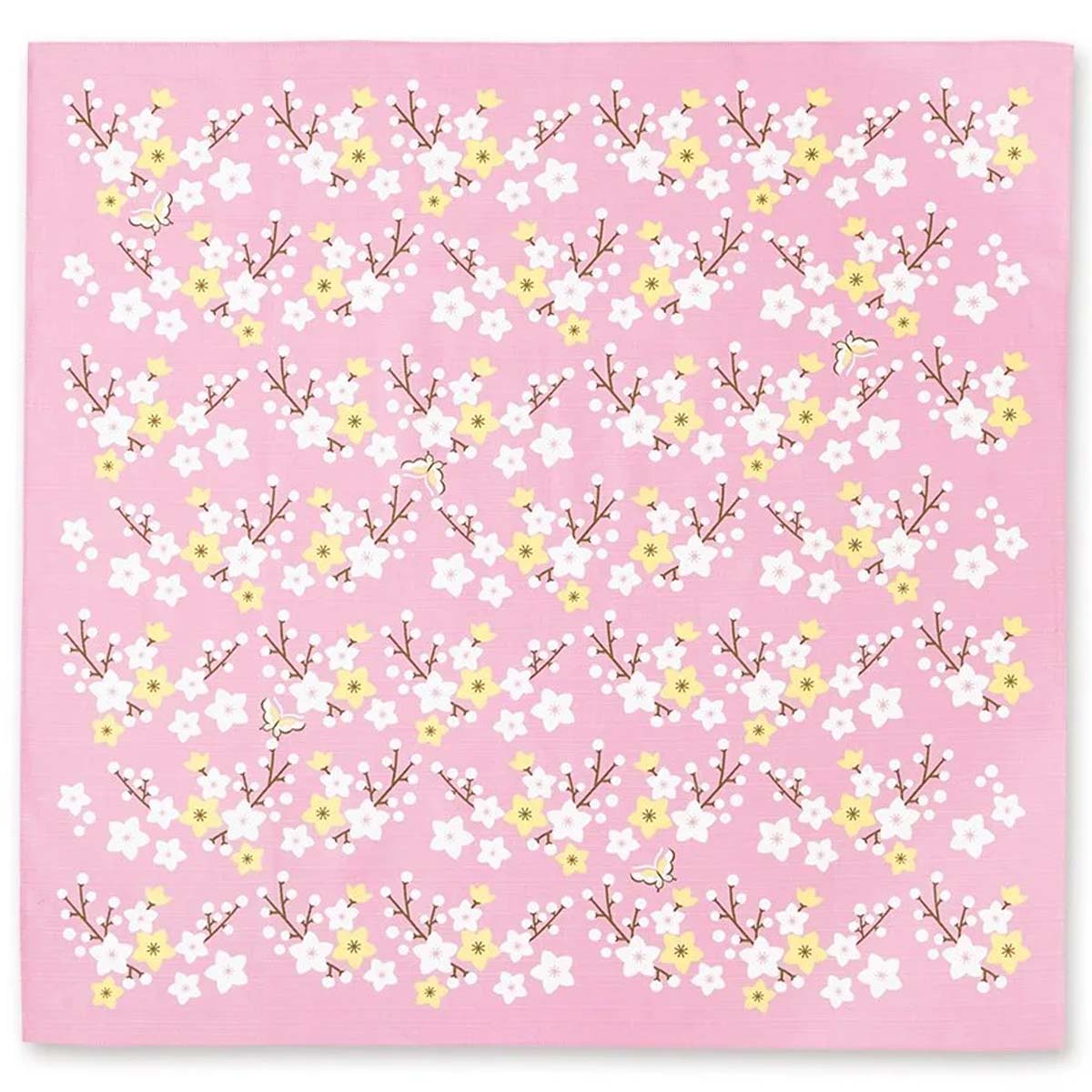 【大風呂敷】おかみさんの大風呂敷 『桃(もも)』 【 日本製 和柄 和風 レトロ 和モダン 花柄 桃の花 春の花 かわいい 70cm エコバッグ ピンク 】
