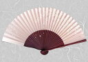 紙扇子 こぼれ絵・桜 ( ピンク地 ) 松寿庵 扇子箱付 [ 女性 婦人 レディース 扇子 和柄 花柄 植物柄 さくら サクラ ピンク 上品 おしゃれ プレゼン...