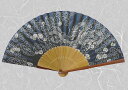 紳士布扇子 浴衣プリント ( 雲・龍 ) 松寿庵 扇子箱付 [ 扇子 メンズ 男性 紳士 浴衣柄 和柄 ドラゴン 竜 紺 ネイビー プレゼント ギフト 贈り物 ...