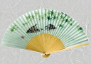 紳士紙扇子 白竹 ( 鮎 ) 松寿庵 扇子箱付 [ 青紅葉 もみじ 鮎 アユ 魚 風景柄 古典柄 和柄 紳士 メンズ 男性用 プレゼント ギフト 贈り物 箱入り...