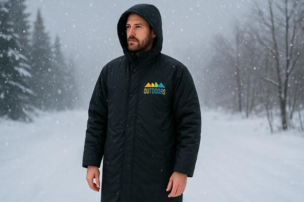 氷点下でもOK!? ベンチコートロング中綿コート