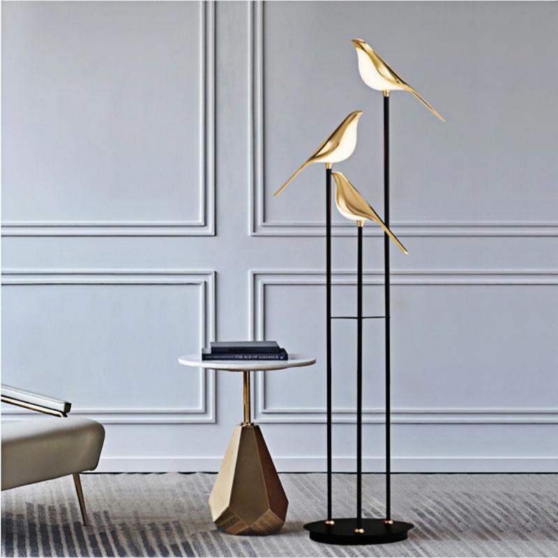 【5年保証】【レビュー特典付】フロアライト 照明 テーブルライト 小鳥 おしゃれ アルミ アクリル 調光調色 フロアスタンド 間接照明 照明器具 スタンドライト 北欧 シンプル ナチュラル アンティーク リビング 寝室 かわいい インテリア アイアン LED