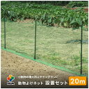 daim 動物よけネット設置セット 90cm×10m 2セット入 ドッグラン 柵 フェンスネット 動物 防獣網 害獣ネット 脱走 防止 庭 屋外 園芸 猫除け ネコ除け 犬よけ アニマルネット 10m 防獣ネット 防獣フェンス 猫 犬 除け 動物ネット 避け 忌避 鹿 よ け ネット 支柱 送料無料