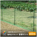 daim 動物よけネット設置セット 90cm×10m 6セット入 ドッグラン 柵 フェンスネット 動物 ネット 防獣網 害獣ネット 脱走 防止 庭 ドッグフェン...