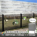 daim 幅が広い目隠しフェンス 幅120cm×高さ120cm 2セット入 ブラウン diy 外構 隣家 境界 フェンス 目隠し 縦型 プランター 庭 仕切り ガーデニングフェンス 花壇 ボーダーフェンス 庭造り シンプル おしゃれ 囲い エクステリア 送料無料