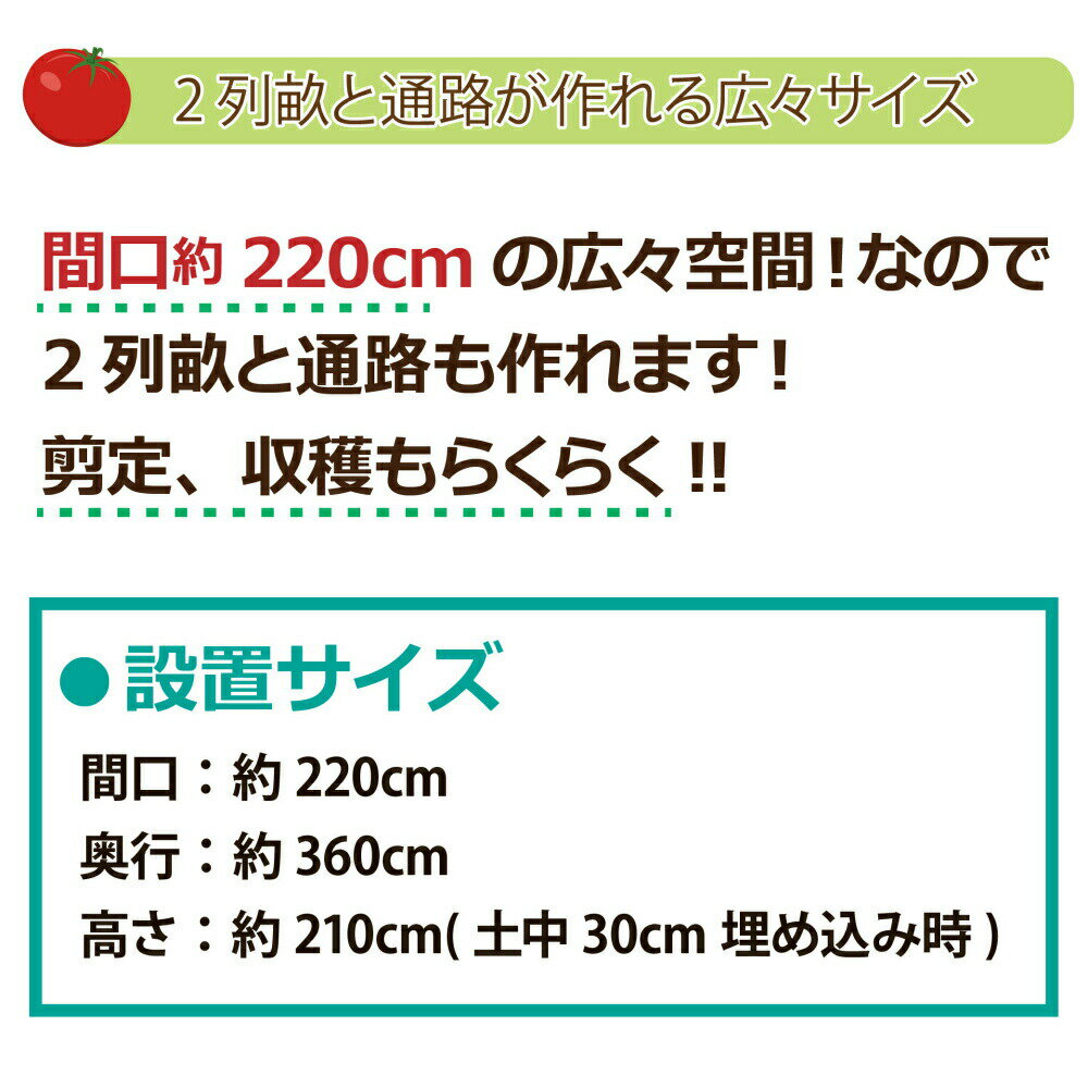 daim 雨よけセット DXワイド 220cm 360cm 雨よけ 雨除けシート トマト ぶどう 棚 雨よけ 雨除け トンネル 野菜 透明シート 家庭菜園用 ビニールハウス 家庭用 小型 ビニール シート ハウス 園芸 野菜栽培 家庭菜園 雨除けハウス 防虫 防鳥 家庭菜園用ビニール 送料無料 3