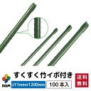【エントリーで全商品P5倍!】【クーポンで最大2,000円OFF】daim すくすく竹 イボ付 100本入 直径11mm×1200mm 園芸 支柱 竹 イボ竹 鋼管 園芸用支柱 野菜 畑 庭 園芸用品 家庭菜園 トマト ピーマン きゅうり キュウリ 花 園芸用 農業用 送料無料