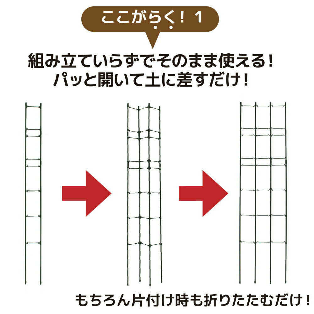 daim らくだな 高さ120cm+継ぎ足しセット2個 支柱 トマト栽培 棚 野菜棚 キュウリ ゴーヤ つる性植物 誘引 きゅうり棚 園芸支柱 園芸用支柱 栽培棚 ネット 園芸 朝顔 花ささえ フラワー サポート 花支え ジョイント ガーデニング 用品 家庭菜園 3