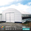 【受注生産品】daim 農業用 POフィルム 白白コート 0.15mm 1000cm幅 m単価 5～50m オーダーメイド カット 遮光 遮熱 ビニール シート 防霧 防滴 長期展張 高耐久 農ポリ オーダービニール ハウスビニール ビニールハウス 農業用ビニールハウス 農業用ビニール オーダー