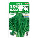 サカタのタネ 生でもおいしい春菊 きくまろ 種 家庭菜園 プランター栽培 サラダシュンギク キクナ しゅんぎく たね タネ 緑黄色野菜 シュンギクの種子
