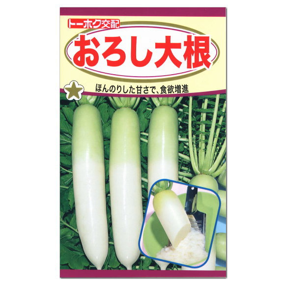 トーホク おろし大根 種 家庭菜園 野菜 栽培 だいこん たね ダイコンのタネ 野菜のサムネイル