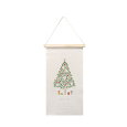 クリスマス刺繍タペストリーツリーSサイズ1530-B壁掛けアレンジメントおしゃれかわいいインテリア店舗装飾玄関リビング飾り壁飾りデコレーション