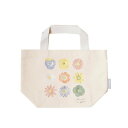 刺繍トートバッグ S 押し花 IT003-6 かわいい 花 花柄 かばん カバン 手さげ おしゃれ 北欧 モダン ランチバッグ サブバッグ ミニトートバッグ
