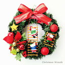 クリスマス リース はしごサンタ 26cm 376 飾り クリスマスリース 壁飾り 玄関 クリスマス飾り 冬 人気 ギフト お洒落 大きい ウィンターリース プ...
