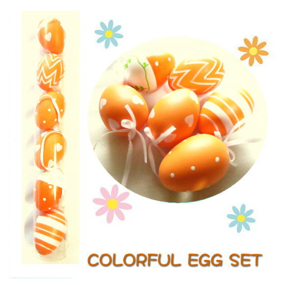 【送料無料！24個セット】ハッピーイースター　カラフルエッグセット　6PCS（EGG03・イースター ...