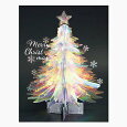 クリスマスホログラムラウンドカードホワイトクリスマスカードメッセージカードクリスマス飾り冬人気ギフトお洒落豪華大人子どもプレゼントおしゃれchristmaswreath
