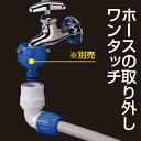 【パッケージなしタイプ】タカギ QG069FJ L型コネクター 普通のホース外径21mmまで用(散水パーツ・ガーデニング・園芸・家庭菜園・水やり)