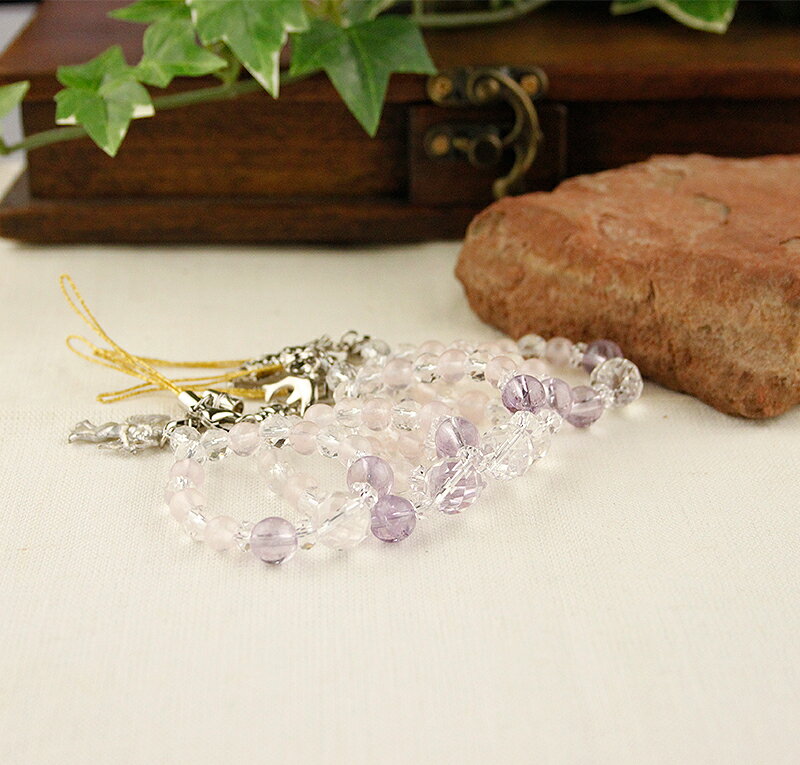 パワーストーン ストラップ 携帯ストラップ レディース メンズ 天然石 ローズクォーツ アメジスト 水晶 クォーツ 天使 エンジェル【恋愛運】【健康運】【厄除け】アクセサリー アクセ 開運 ファッション プレゼント 2025 巳年 令和7年 蛇 へび