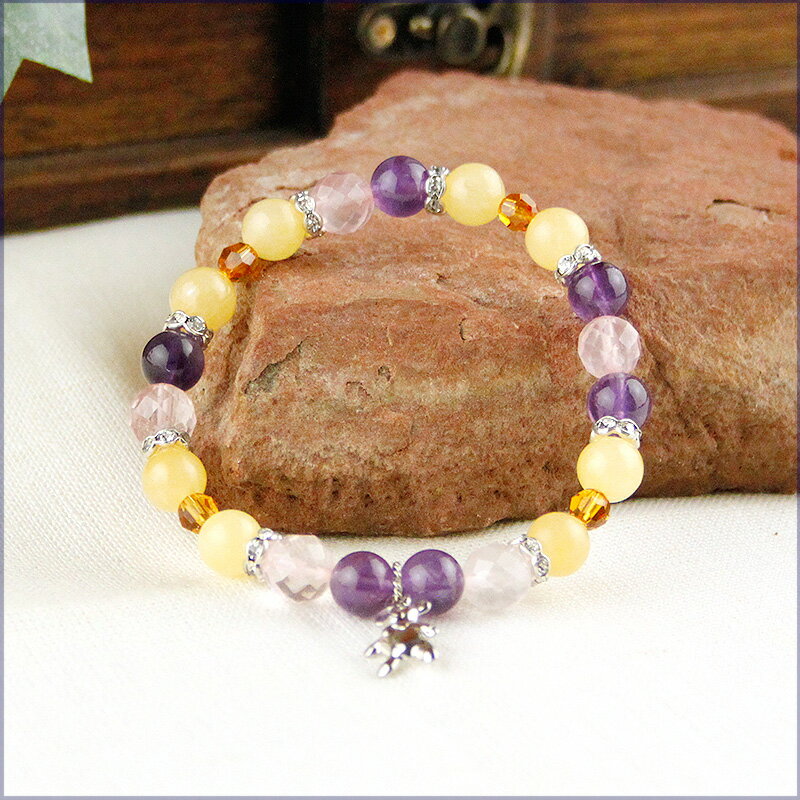 パワーストーンブレス パワーストーン ブレスレット　レディース　メンズ　天然石 アメジスト イエローカルサイト ローズクォーツ【恋愛】 ブレス アクセサリー アクセ 開運 ファッション プレゼント 2026
