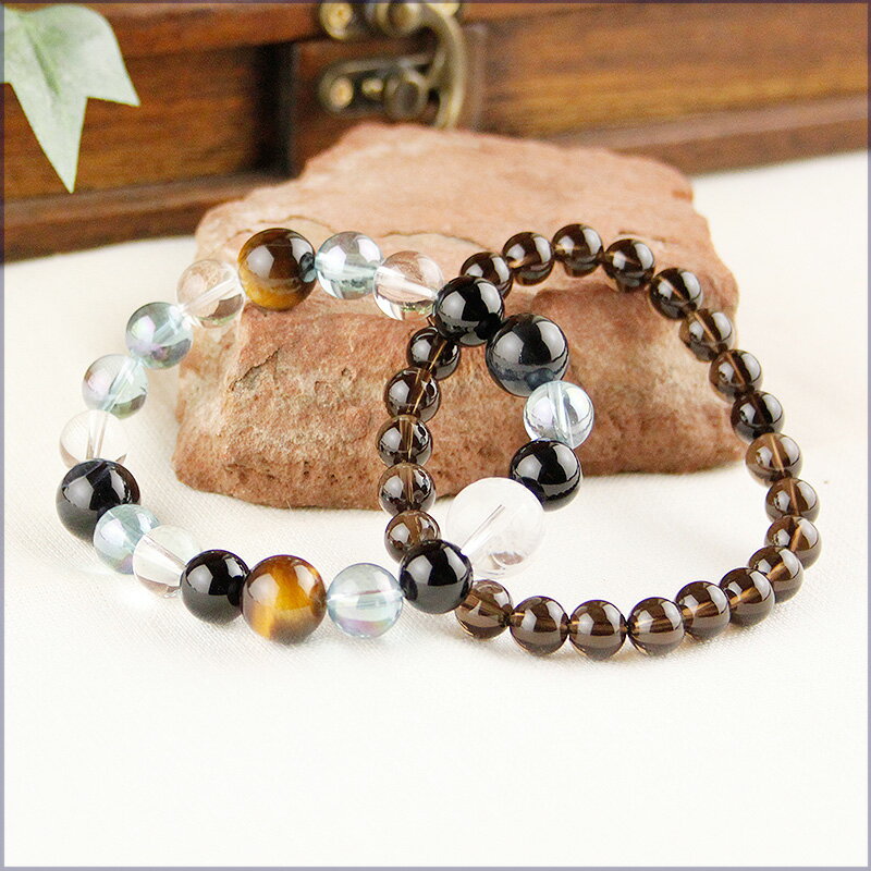 パワーストーン パワーストーン ブレスレット レディース メンズ 天然石 水晶 ブルータイガーアイ アクアオーラ オニキス スモーキークォーツ【金運】【仕事運】 開運 プレゼント2025 巳年 令和7年 蛇 へび