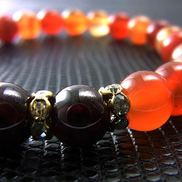 パワーストーンブレス パワーストーン ブレスレット　レディース　メンズ　天然石 ガーネット カーネリアン 【仕事運】ブレス アクセサリー アクセ 開運 ファッション プレゼント アマビエ アマビコ 2025 巳年 令和7年 蛇 へび